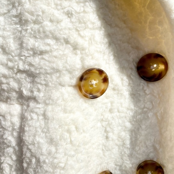 Kate Spade teddy cream coat - Picture 3 of 5